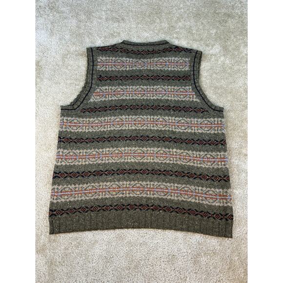 VTG American Eagle Sweater Vest Mens L Wool Silk Argyle Knicker Golf - Picture 3 of 5